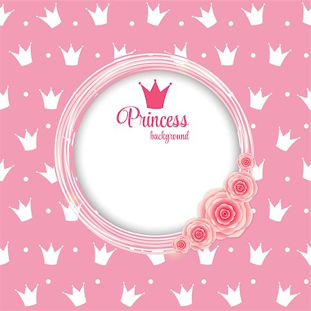 Princess Crown  Background Vector Illustration Stock Photo - Budget Royalty-Free & Subscription, Code: 400-07486238
