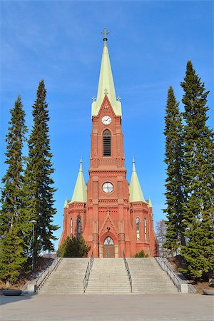 simsearch:400-06366782,k - Mikkeli, Finland. Lutheran Cathedral Photographie de stock - Aubaine LD & Abonnement, Code: 400-07486442