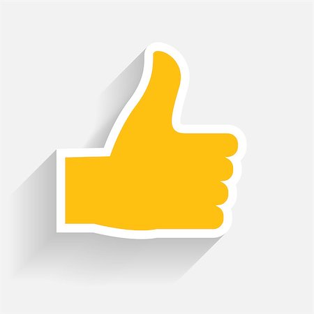 Hand signal on white. vector illustration. EPS 10. Stock Photo - Budget Royalty-Free & Subscription, Code: 400-07480616