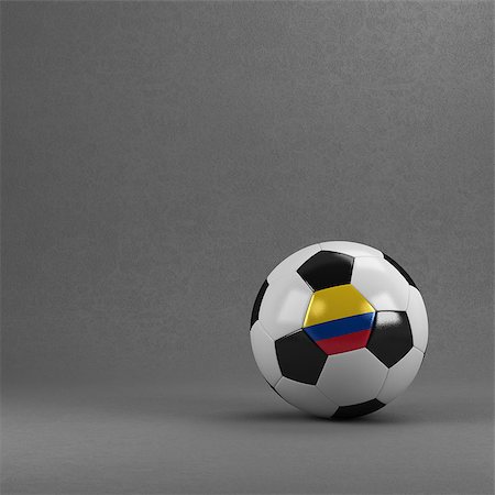 simsearch:400-07466034,k - Colombian soccer ball in front of plaster wall Stockbilder - Microstock & Abonnement, Bildnummer: 400-07480847