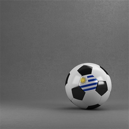simsearch:400-07466044,k - Uruguayan soccer ball in front of plaster wall Stockbilder - Microstock & Abonnement, Bildnummer: 400-07480855