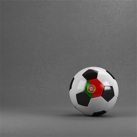 simsearch:400-07466039,k - Portuguese soccer ball in front of plaster wall Foto de stock - Super Valor sin royalties y Suscripción, Código: 400-07480852