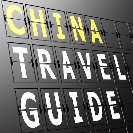 simsearch:400-05212862,k - Airport display China travel guide Stock Photo - Budget Royalty-Free & Subscription, Code: 400-07481045