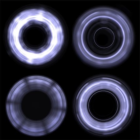simsearch:400-07462598,k - Abstract glowing circle. Design element. Isolated on a black background Stock Photo - Budget Royalty-Free & Subscription, Code: 400-07481439