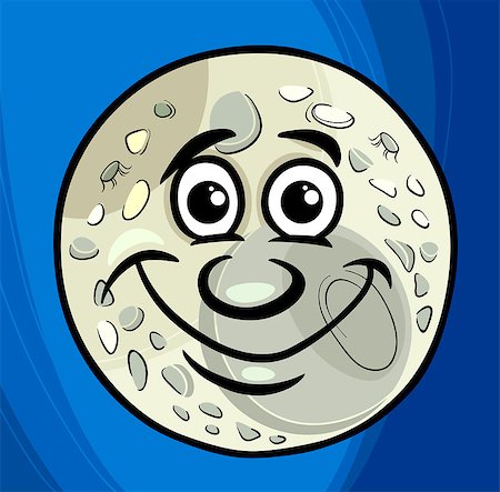 simsearch:400-07410472,k - Cartoon Humor Concept Illustration of Man in the Moon Saying or Proverb Stock Photo - Budget Royalty-Free & Subscription, Code: 400-07481554