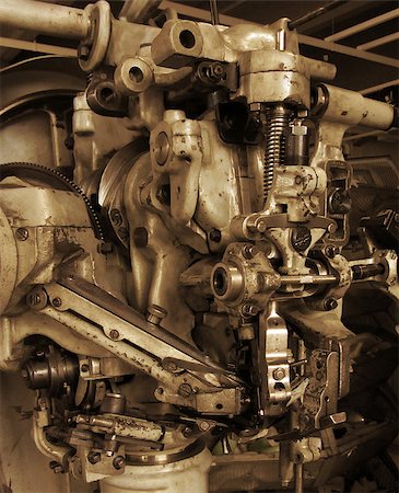 simsearch:400-04792768,k - Vintage engineering technology, old factory machine detail Foto de stock - Royalty-Free Super Valor e Assinatura, Número: 400-07482660