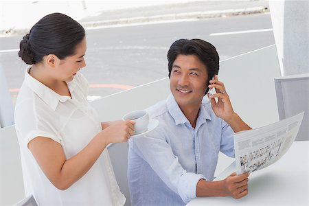 simsearch:400-07483384,k - Couple spending the morning together outside on a balcony Stock Photo - Budget Royalty-Free & Subscription, Code: 400-07483163