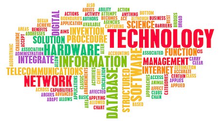 Technology Word Cloud as a Business Concept Art Stock Photo - Budget Royalty-Free & Subscription, Code: 400-07498403