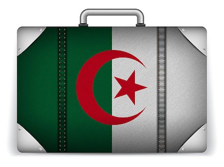 simsearch:400-07498653,k - Vector - Algeria Travel Luggage with Flag for Vacation Foto de stock - Super Valor sin royalties y Suscripción, Código: 400-07498622