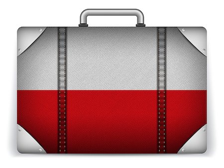 simsearch:400-04411836,k - Vector - Poland Travel Luggage with Flag for Vacation Stockbilder - Microstock & Abonnement, Bildnummer: 400-07498651