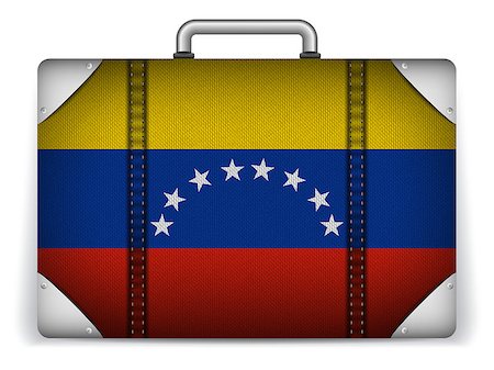 simsearch:400-07498653,k - Vector - Venezuela Travel Luggage with Flag for Vacation Foto de stock - Super Valor sin royalties y Suscripción, Código: 400-07498662