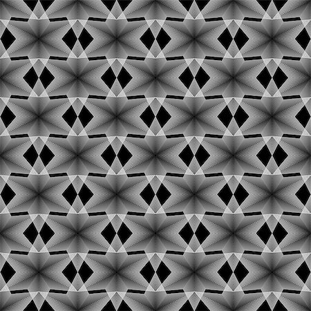simsearch:400-07507345,k - Design seamless monochrome geometric latticed pattern. Abstract diamond lines textured background. Vector art Foto de stock - Royalty-Free Super Valor e Assinatura, Número: 400-07499077