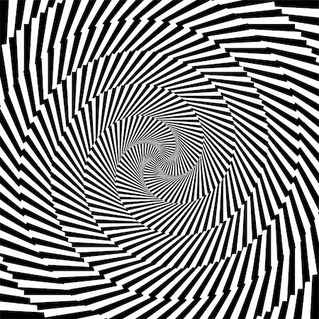 simsearch:400-07551581,k - Design monochrome vortex circular movement illusion background. Abstract striped distortion backdrop. Vector-art illustration Foto de stock - Royalty-Free Super Valor e Assinatura, Número: 400-07499115