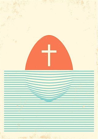 Illustration of Easter retro poster Foto de stock - Super Valor sin royalties y Suscripción, Código: 400-07499143