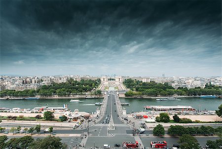 fontaine du trocadéro - Aerial view of Paris - Jardins de Trocadero and Musee National de La Marine, Paris, France Photographie de stock - Aubaine LD & Abonnement, Code: 400-07499220