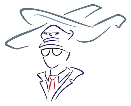 simsearch:400-08613554,k - Airline pilot wearing uniform with hat Stock Photo - Budget Royalty-Free & Subscription, Code: 400-07499243