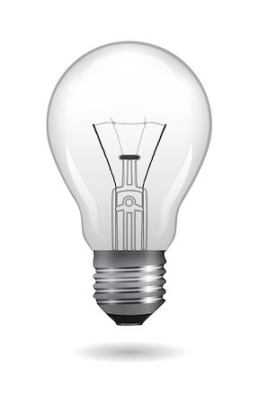 filament - Light bulb. Vector illustration Photographie de stock - Aubaine LD & Abonnement, Code: 400-07499396