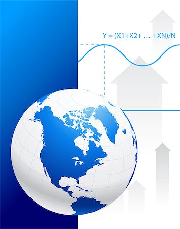 simsearch:400-07444842,k - Globe on Graph Background Original Vector Illustration Globe Ideal for Business Concept Foto de stock - Super Valor sin royalties y Suscripción, Código: 400-07499506