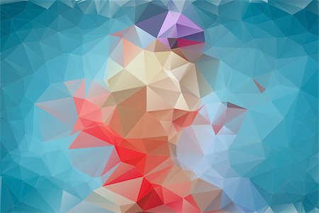 Abstract blue polygonal background. Triangles background for your design Stock Photo - Budget Royalty-Free & Subscription, Code: 400-07499764