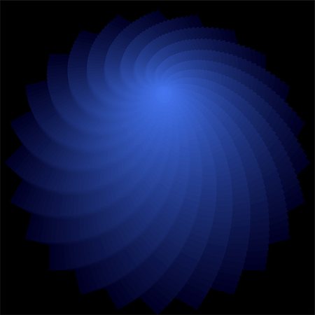 sich drehen - Rotation shape. Abstract deep blue backdrop. Vector art. No gradient. Photographie de stock - Aubaine LD & Abonnement, Code: 400-07499784