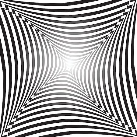 simsearch:400-07052693,k - Illusion of space distortion and movement. Abstract op art background. Vector art. Stock Photo - Budget Royalty-Free & Subscription, Code: 400-07499787
