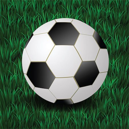 simsearch:400-08372849,k - colorful illustration with football on a grass background for your design Stock Photo - Budget Royalty-Free & Subscription, Code: 400-07499979