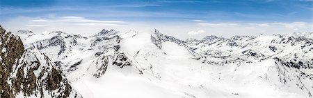 Panoramic view of Alps mountains with Grossglockner peak, Kaprun area, Austria Photographie de stock - Aubaine LD & Abonnement, Code: 400-07504172