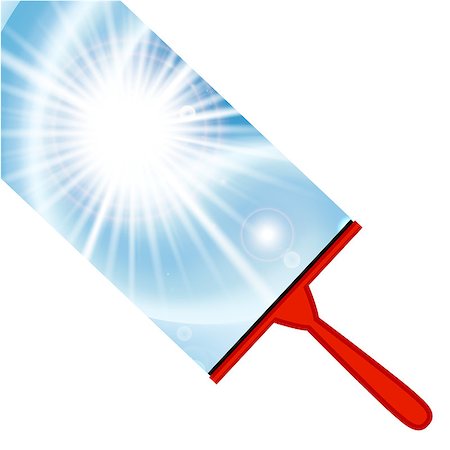 simsearch:400-04728947,k - Illustration of window cleaning background with squeegee. Also available as a Vector in Adobe illustrator EPS format, compressed in a zip file. The vector version be scaled to any size without loss of quality. Stock Photo - Budget Royalty-Free & Subscription, Code: 400-07504668