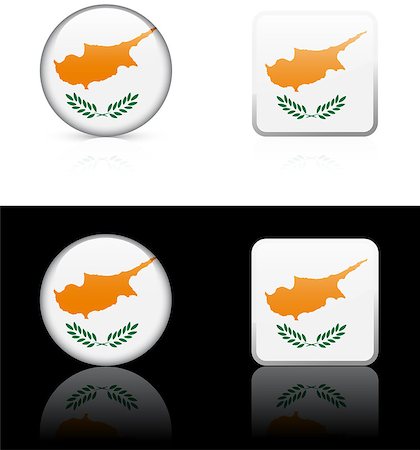 Cyprus Flag Buttons on White and Black Background Original Vector Illustration AI8 Compatible Stock Photo - Budget Royalty-Free & Subscription, Code: 400-07505271