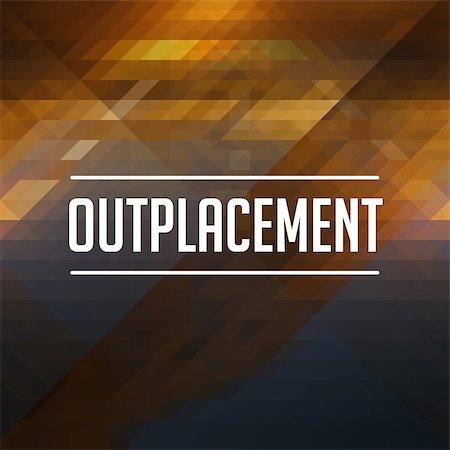 simsearch:400-07819447,k - Outplacement Concept. Retro design. Hipster background made of triangles, color flow effect. Stock Photo - Budget Royalty-Free & Subscription, Code: 400-07506136