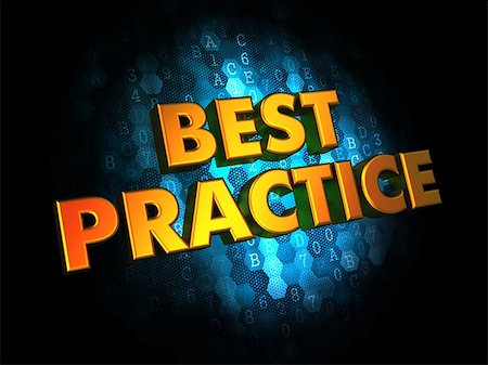 simsearch:400-08618963,k - Best Practice - Golden Color Text on Dark Blue Digital Background. Stock Photo - Budget Royalty-Free & Subscription, Code: 400-07506143