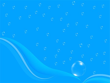 Blue water drops background texture Stock Photo - Budget Royalty-Free & Subscription, Code: 400-07506533