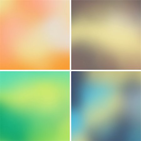 simsearch:400-08753688,k - Abstract colorful blurred vector backgrounds set 15 Foto de stock - Super Valor sin royalties y Suscripción, Código: 400-07507010