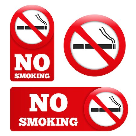 stop sign smoke - No smoking signs set, vector eps10 illustration Stock Photo - Budget Royalty-Free & Subscription, Code: 400-07507086
