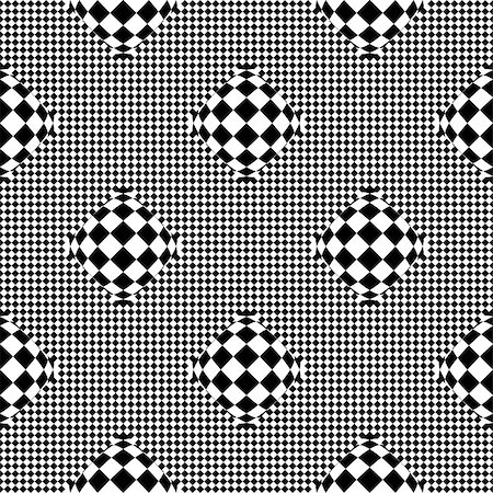 simsearch:400-07518662,k - Design seamless monochrome checkered geometric pattern. Abstract textured background. Vector art Fotografie stock - Microstock e Abbonamento, Codice: 400-07507335