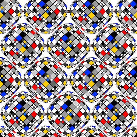 simsearch:400-07518662,k - Design seamless colorful mosaic geometric pattern. Abstract decorative textured background. Vector art Fotografie stock - Microstock e Abbonamento, Codice: 400-07507351