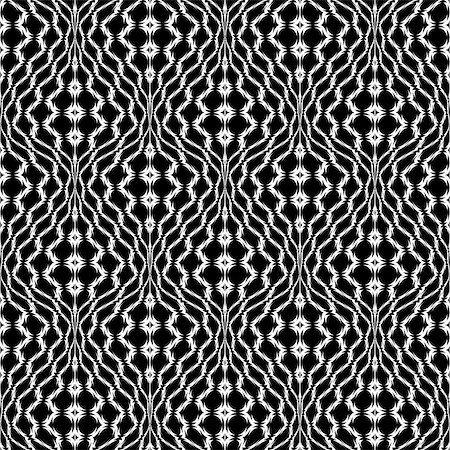 simsearch:400-07516420,k - Design seamless monochrome trellis decorative pattern. Abstract textured background. Vector art Foto de stock - Super Valor sin royalties y Suscripción, Código: 400-07507376