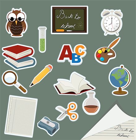 simsearch:400-07170780,k - back to school icon set Stock Photo - Budget Royalty-Free & Subscription, Code: 400-07507964