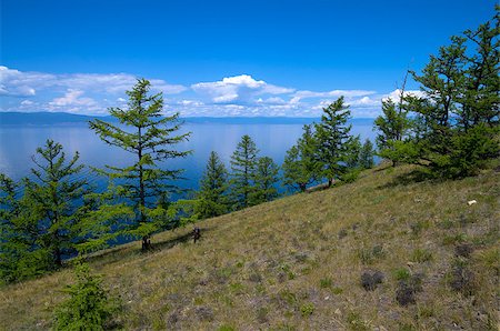 simsearch:400-07167212,k - View from the northern part of Olkhon Island to the mainland. Lake Baikal, Russia. Photographie de stock - Aubaine LD & Abonnement, Code: 400-07508145