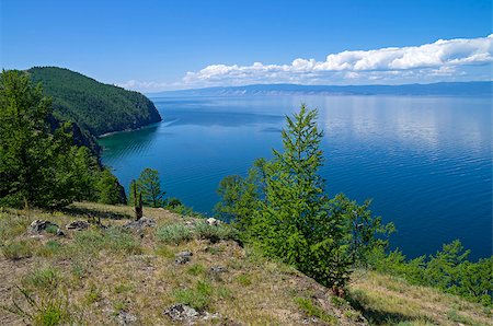 simsearch:400-05155630,k - The strait between the island of Olkhon Island and the mainland. Lake Baikal, Russia. Foto de stock - Super Valor sin royalties y Suscripción, Código: 400-07508143