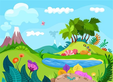 illustration of a nature background Stock Photo - Budget Royalty-Free & Subscription, Code: 400-07508576