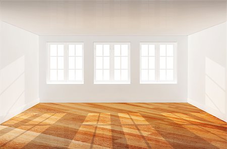 simsearch:400-06080334,k - Empty room with new parquet floor Photographie de stock - Aubaine LD & Abonnement, Code: 400-07509381