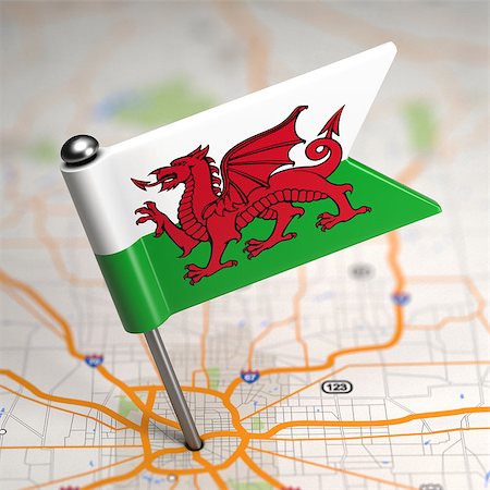 simsearch:400-08296262,k - Small Flag of Wales on a Map Background with Selective Focus. Stock Photo - Budget Royalty-Free & Subscription, Code: 400-07509796
