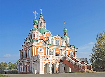 simsearch:400-08073699,k - Church of Saint Simeon Stylite (built in 1765) in Great Ustyug, North Russia Foto de stock - Super Valor sin royalties y Suscripción, Código: 400-07509986