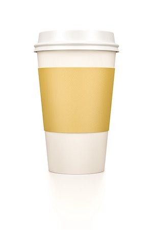 simsearch:400-08794469,k - An image of a typical coffee to go cup Foto de stock - Super Valor sin royalties y Suscripción, Código: 400-07509991