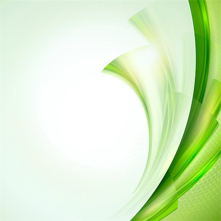 Abstract green waving background Stock Photo - Budget Royalty-Free & Subscription, Code: 400-07501086