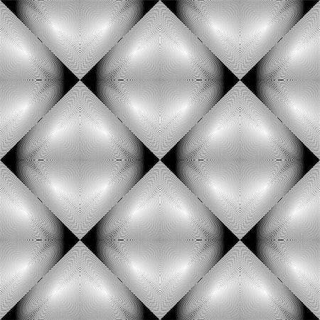 simsearch:400-07836085,k - Design seamless monochrome rhombus pattern. Abstract geometrical textured background. Vector art. No gradient Foto de stock - Super Valor sin royalties y Suscripción, Código: 400-07501112