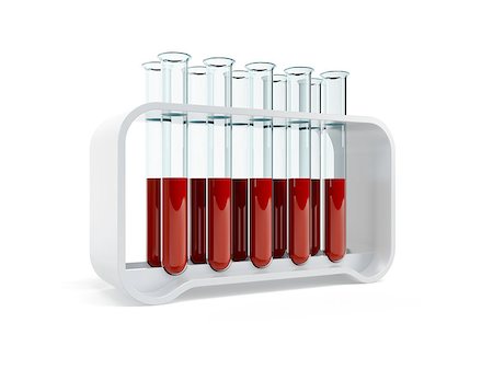 simsearch:400-07774098,k - test tubes with blood samples, 3d isolated render Stock Photo - Budget Royalty-Free & Subscription, Code: 400-07501277