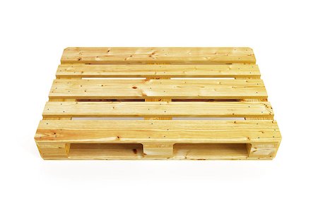 simsearch:400-06513601,k - wooden pallet, isolated on white Stock Photo - Budget Royalty-Free & Subscription, Code: 400-07501289