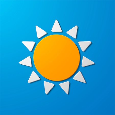 sun abstract drawing - summer sun icon Stock Photo - Budget Royalty-Free & Subscription, Code: 400-07501805